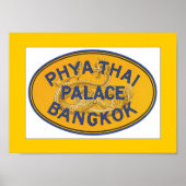 Phya Thai Palace Bangkok (border) ポスター (正面)