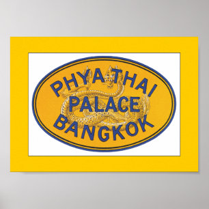 Phya Thai Palace Bangkok (border) ポスター
