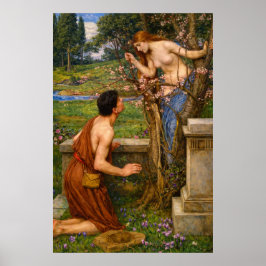 Phyllis and Demophoön by John William Waterhouse ポスター