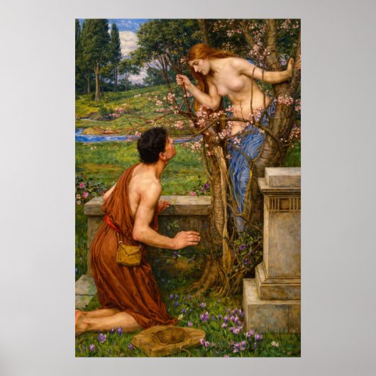 Phyllis and Demophoön by John William Waterhouse ポスター (正面)