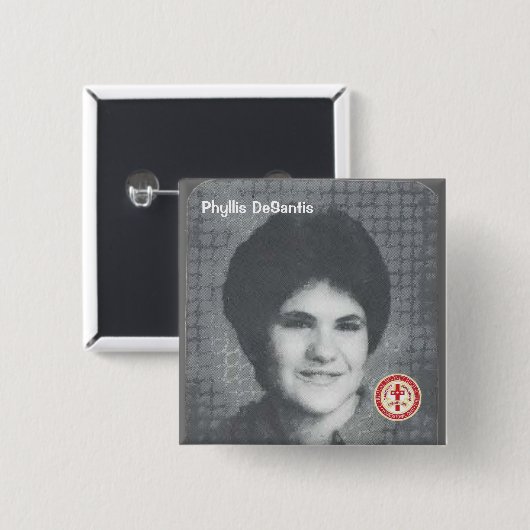 Phyllis DeSantis 缶バッジ (正面&裏面)