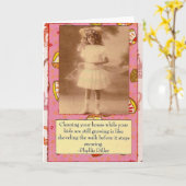 Phyllis Dillerの引用文のコラージュカード カード (黄色い花)