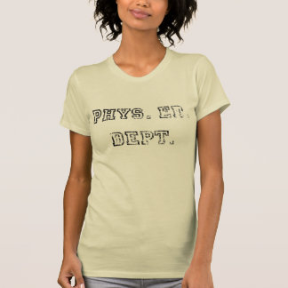 Phys。 エド。 黒いDept. Distressed Tシャツ