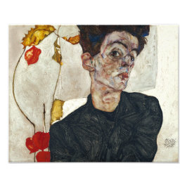 Physalisのセルフポートレート | Egon Schiele | フォトプリント