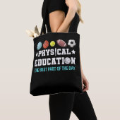 Physical Education PE Teacher Strong School トートバッグ (クローズアップ)