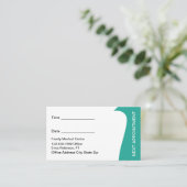 Physical Therapist Appointment Business Cards 予約カード (スタンド正面)