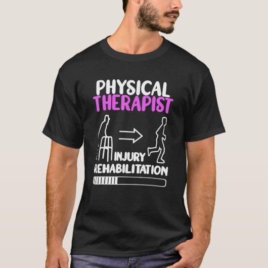 Physical Therapist cute PT Physical Therapy  for w Tシャツ (正面)