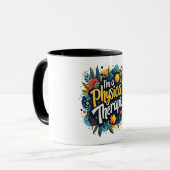 Physical Therapist Floral Quote Art マグカップ (正面左)