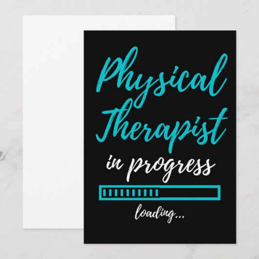 Physical Therapist In Progress サンキューカード (正面/裏面)