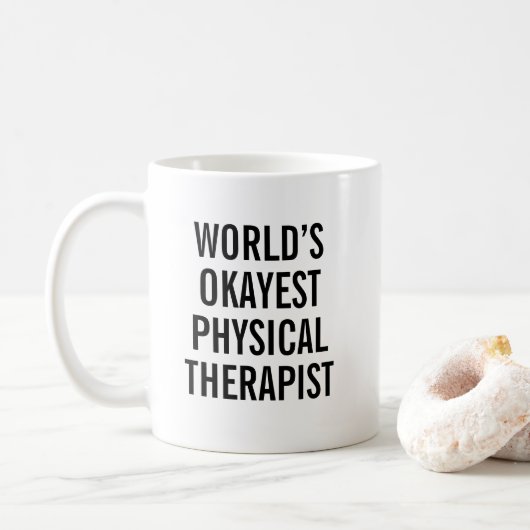 Physical Therapist Mug Funny PT Gift コーヒーマグカップ (ドーナツ)