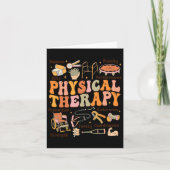 Physical Therapist Pt Pta Fall Thanksgiving Physic カード (正面)
