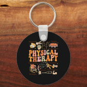 Physical Therapist Pt Pta Fall Thanksgiving Physic キーホルダー (正面)