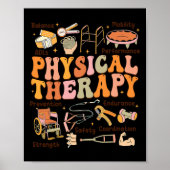 Physical Therapist Pt Pta Fall Thanksgiving Physic ポスター (正面)