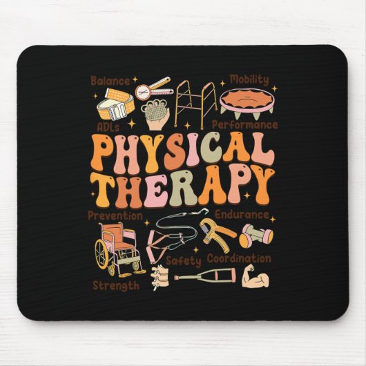 Physical Therapist Pt Pta Fall Thanksgiving Physic マウスパッド (正面)