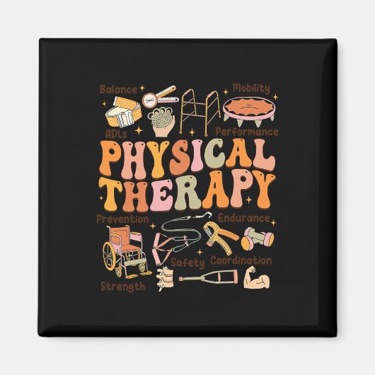 Physical Therapist Pt Pta Fall Thanksgiving Physic マグネット (正面)