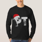 Physical Therapist PT Santa hat Christmas Physical Tシャツ (正面)