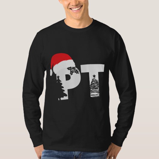 Physical Therapist PT Santa hat Christmas Physical Tシャツ (正面)