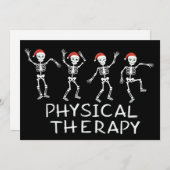 Physical Therapist Skeleton Christmas DPT Student シーズンカード (正面/裏面)