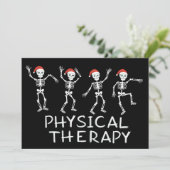Physical Therapist Skeleton Christmas DPT Student  シーズンカード (スタンド正面)