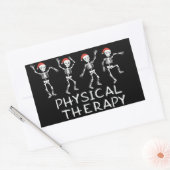 Physical Therapist Skeleton Christmas DPT Student  長方形シール (封筒)