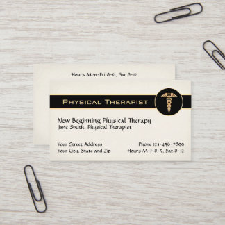 Physical Therapist Therapy Business Cards 名刺