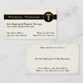 Physical Therapist Therapy Business Cards 名刺 (正面/裏面)