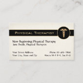 Physical Therapist Therapy Business Cards 名刺 (正面)