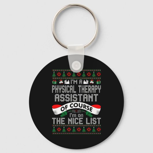 Physical Therapy いち早くナイスリストに載ったクリスマス キーホルダー (正面)