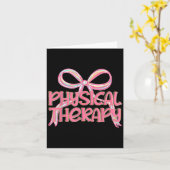 Physical Therapy Aesthetic Pink Coquette Bow Y2k P カード (黄色い花)