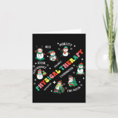 Physical Therapy Christmas Snowman Pt Physical The カード (正面)