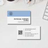 Physical Therapy Clinic Professional Logo QR  名刺