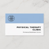 Physical Therapy Clinic Professional Logo QR 名刺 (正面)
