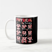 Physical Therapy Cute Candy Heart Valentines Pt Th コーヒーマグカップ (左)