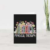 Physical Therapy Floral Book Easter PT Physical カード (正面)