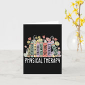 Physical Therapy Floral Book Easter PT Physical カード (黄色い花)