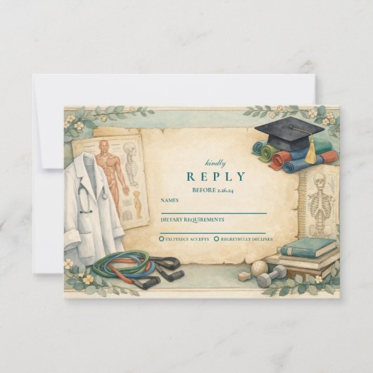 Physical Therapy Graduation 出欠カード (正面)