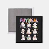 Physical Therapy Halloween Boo Ghost Spooky Season マグネット (正面/裏面)