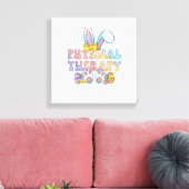 Physical Therapy Happy Easter Bunny Eggs PT Therap キャンバスプリント (インサイチュ (リビング))