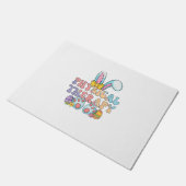 Physical Therapy Happy Easter Bunny Eggs PT Therap ドアマット (アングル)