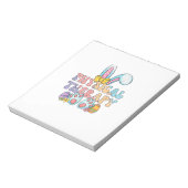 Physical Therapy Happy Easter Bunny Eggs PT Therap ノートパッド (回転)