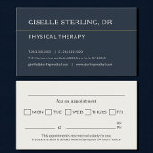Physical Therapy Office Appointment Reminder 名刺