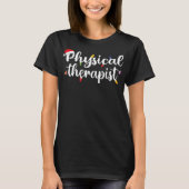 Physical Therapy PT therapist funny Christmas Sant Tシャツ (正面)