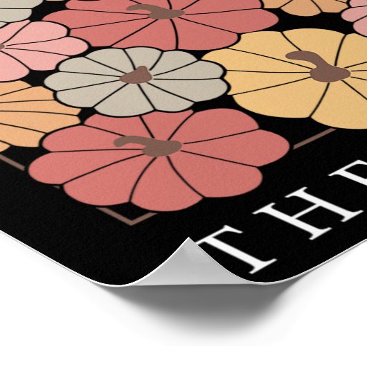 Physical Therapy Pumpkin Fall Pt Therapist Thanksg ポスター (角)