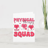 Physical Therapy Squad Valentines Day Pt Pta Vale  カード (正面)