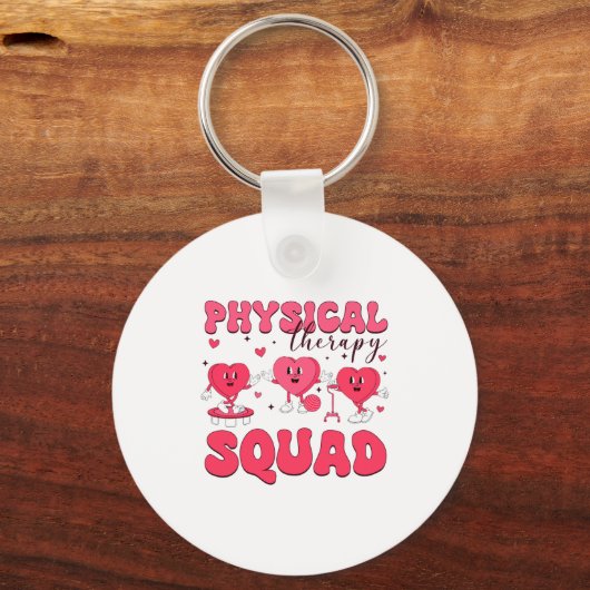 Physical Therapy Squad Valentines Day Pt Pta Vale  キーホルダー (正面)