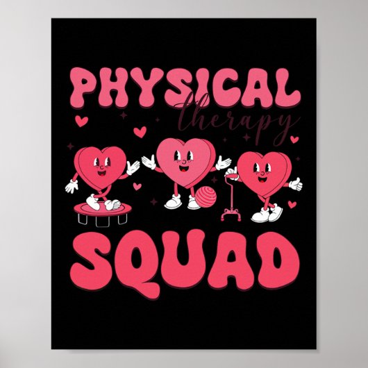 Physical Therapy Squad Valentine's Day Pt Pta Vale ポスター (正面)