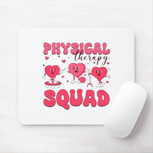 Physical Therapy Squad Valentines Day Pt Pta Vale  マウスパッド (マウス)