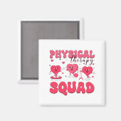 Physical Therapy Squad Valentines Day Pt Pta Vale  マグネット (正面/裏面)