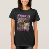 Physically Thicc Funny Cat Meme Bootleg Graphic Tシャツ (正面)