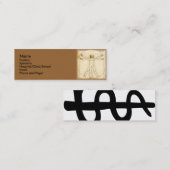 Physicanのプロフィールカード スキニー名刺 (正面/裏面)